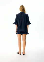 Linen Lounge Suit Bosporus Navy