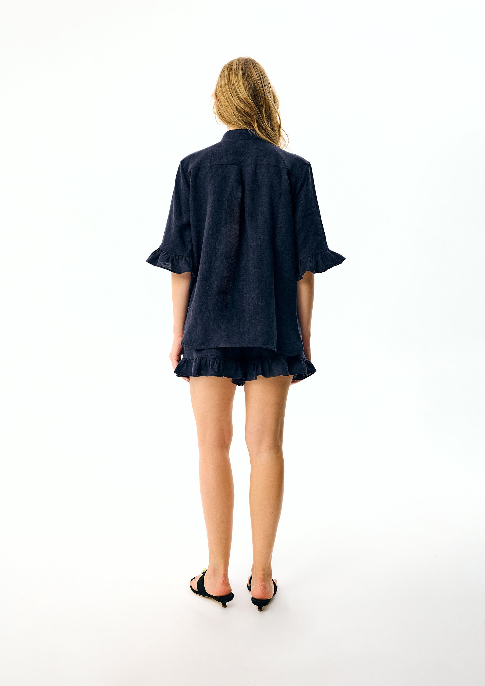 Linen Lounge Suit Bosporus Navy
