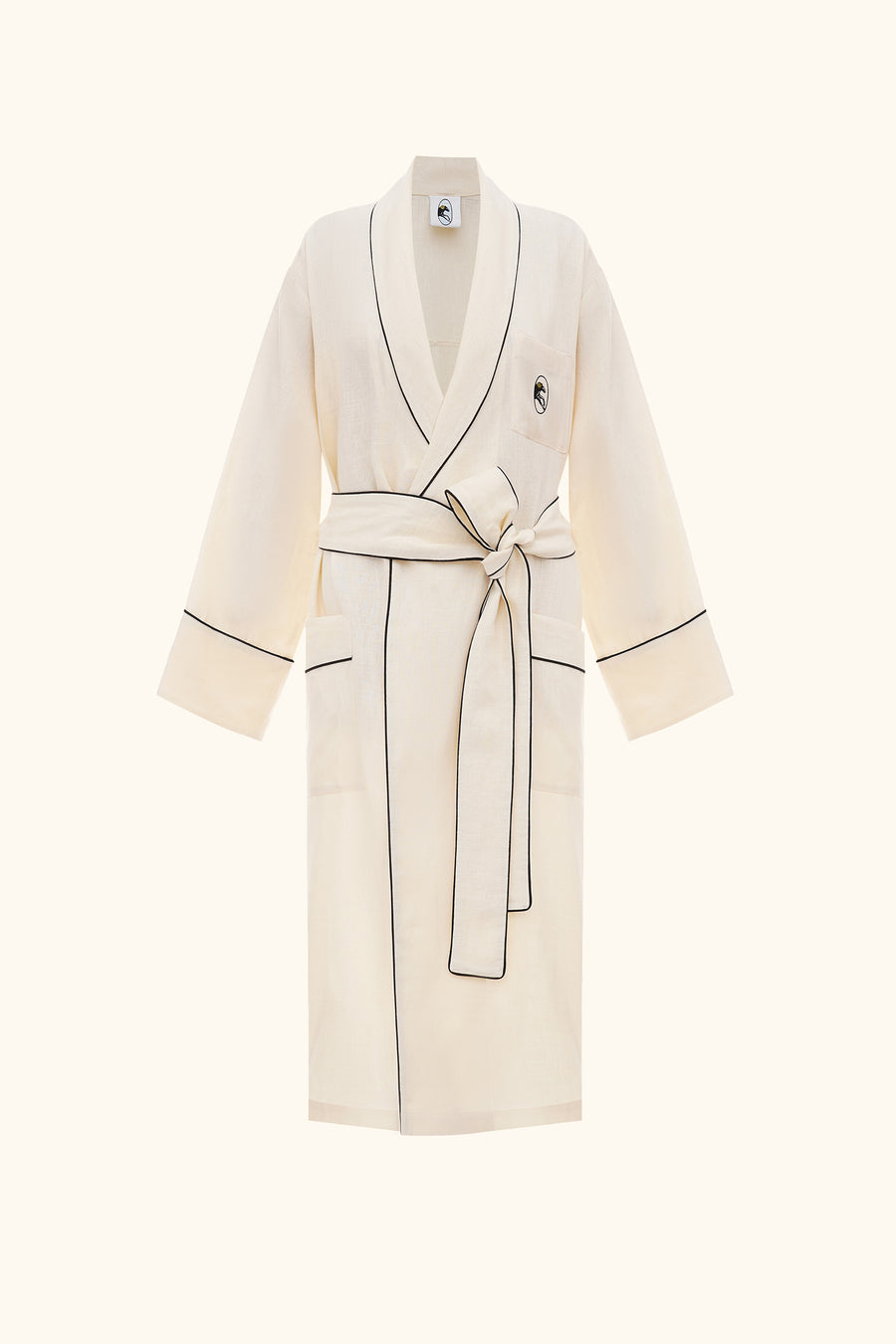 Paros Linen Unisex Robe in Milk – Sleeper