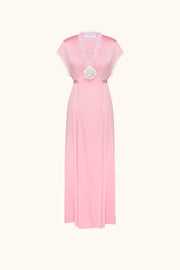 The Genus Rosa Satin Dress in Pink