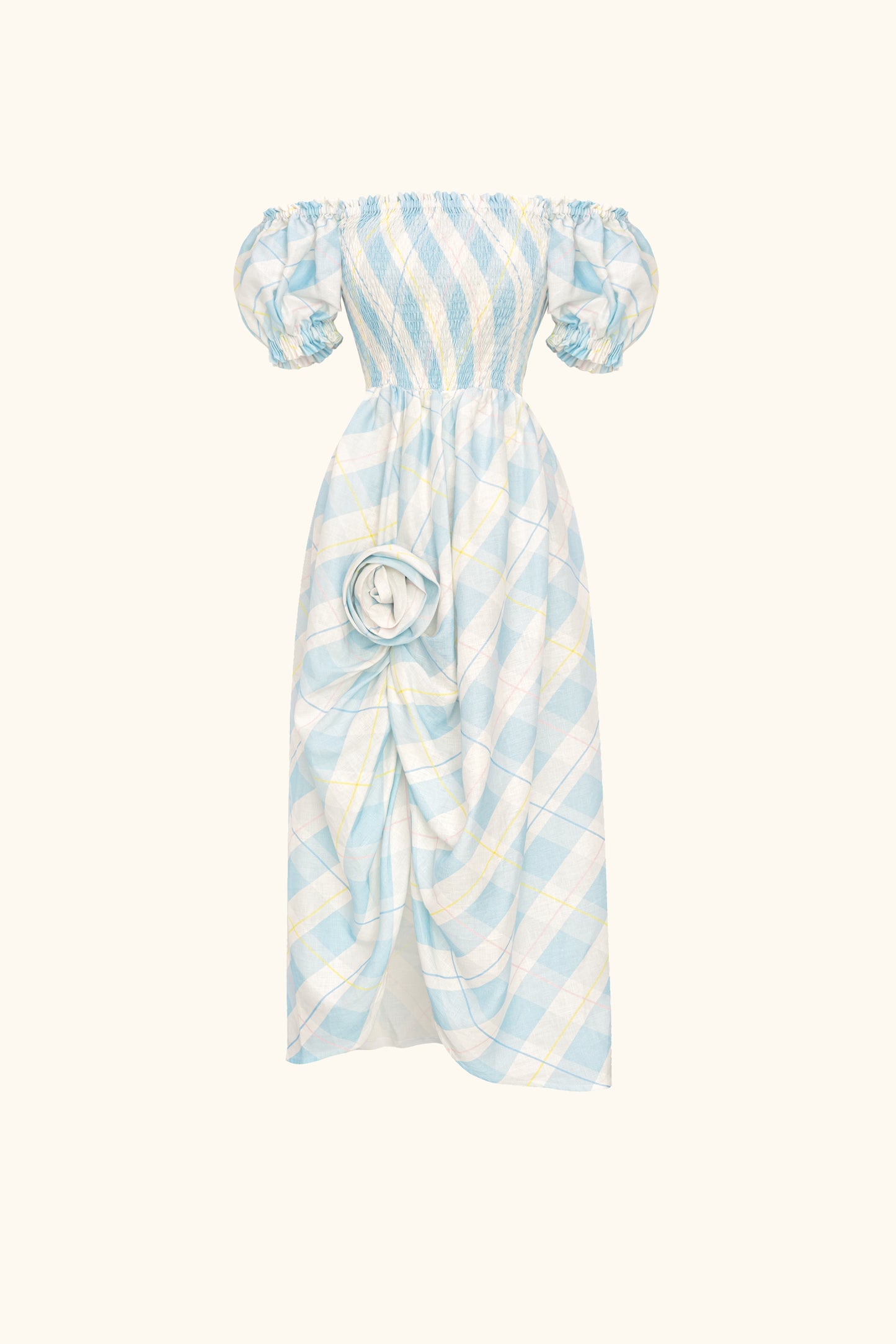 Belle Floral-Appliqué Midi Dress