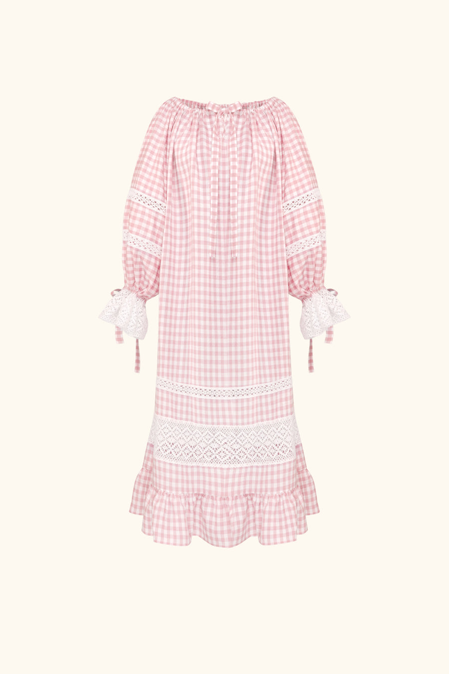 Romantica Lounge Dress in Pink Vichy