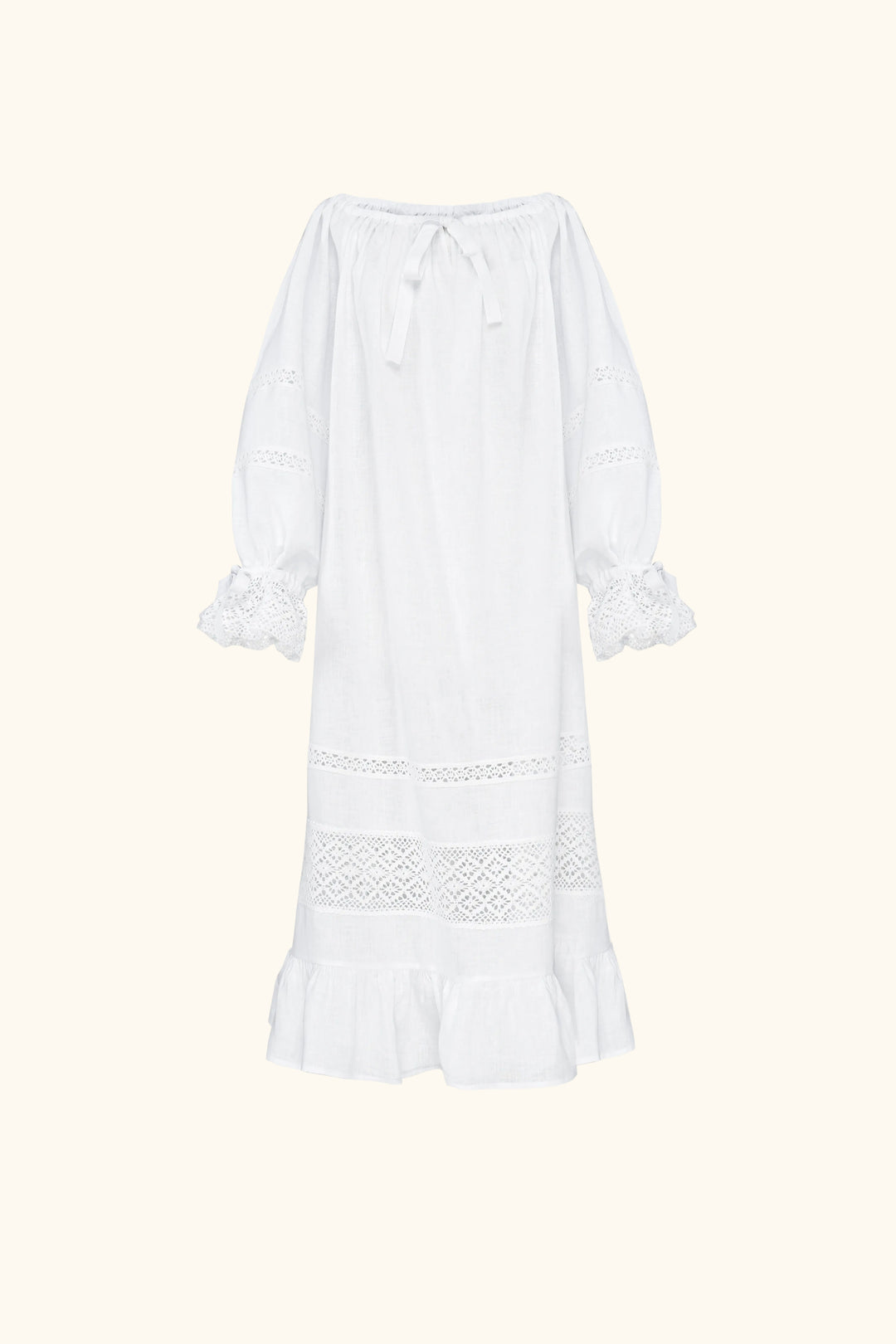 Romantica Lounge Dress in White Romantica Lounge Dress in White