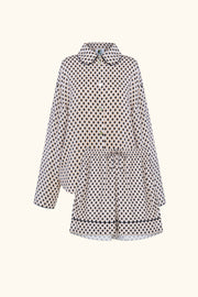 Pastelle Oversized Set with Shorts in Tie Print