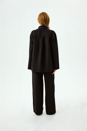 Paros Linen Unisex Pajama Pants in Black