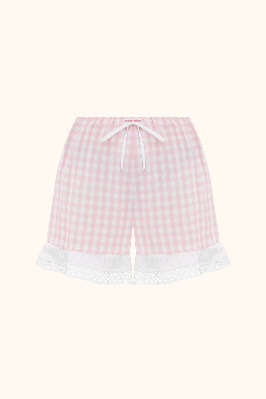 Romantica Lounge Set with Shorts in Pink Vichy