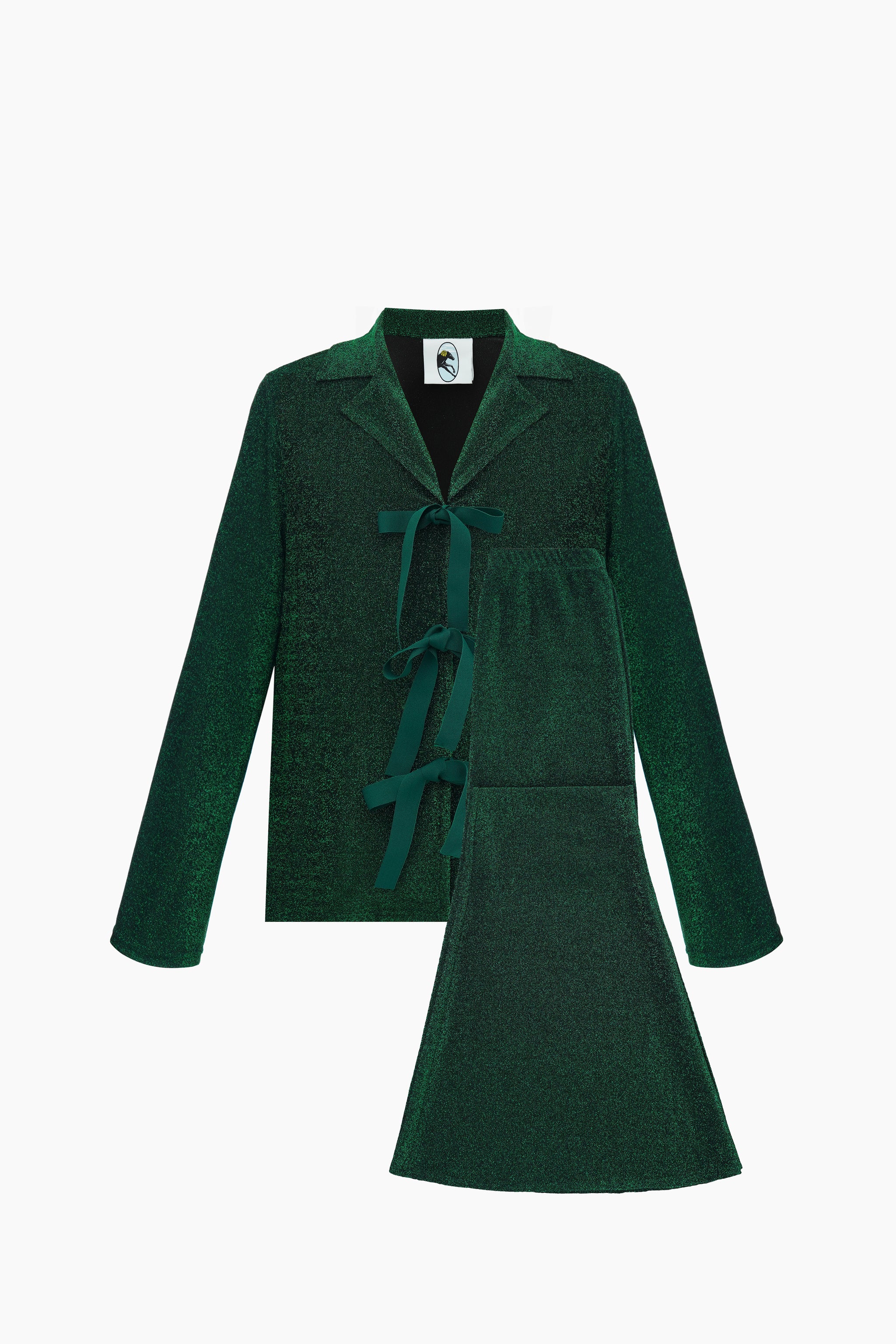 Stardust Lurex Lounge Suit in Green