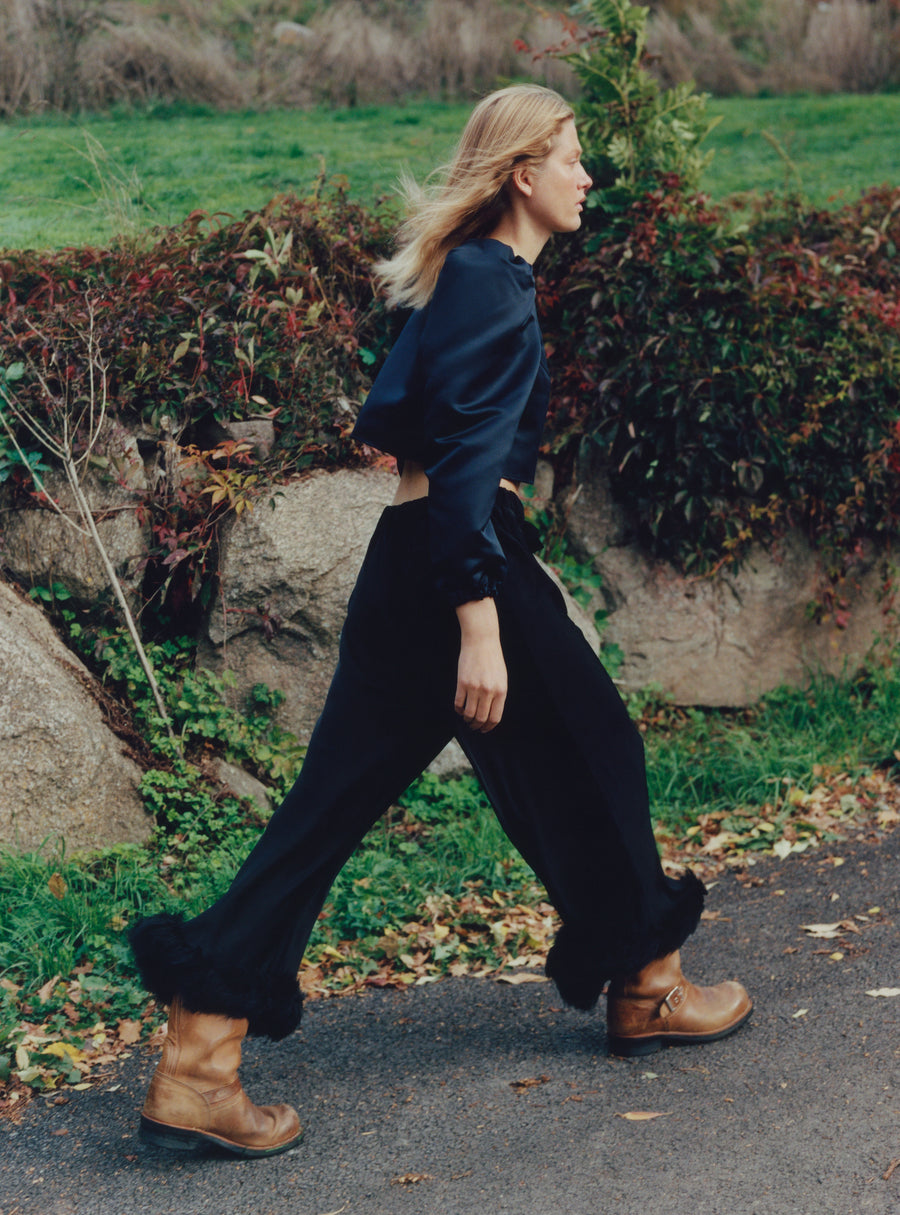 Mystery Puff Jacket in Black