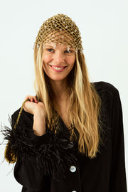 Party Pajamas Set with Detachable Feathers in Black