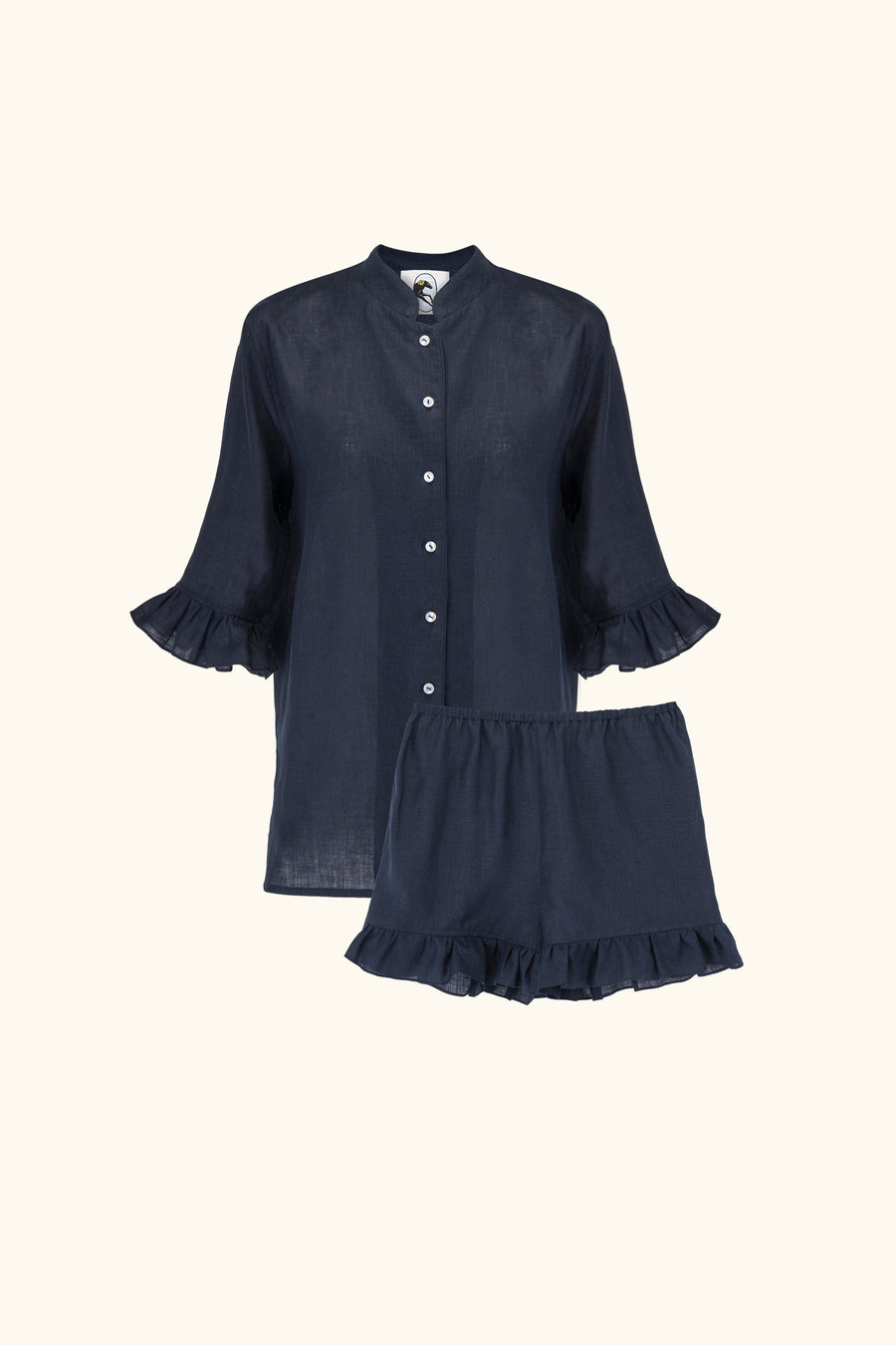 Linen Lounge Suit Bosporus Navy