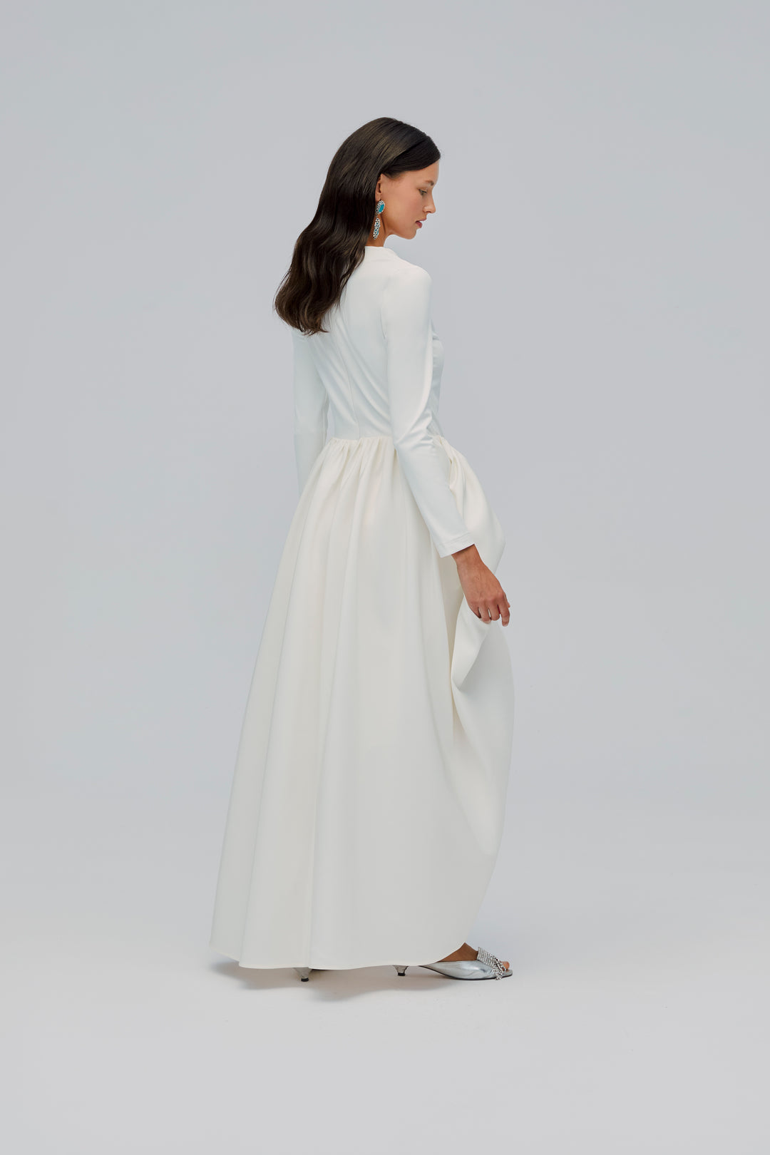 aurora flowy belted maxi dress Aurora Belt Back Strapless Floral Gown