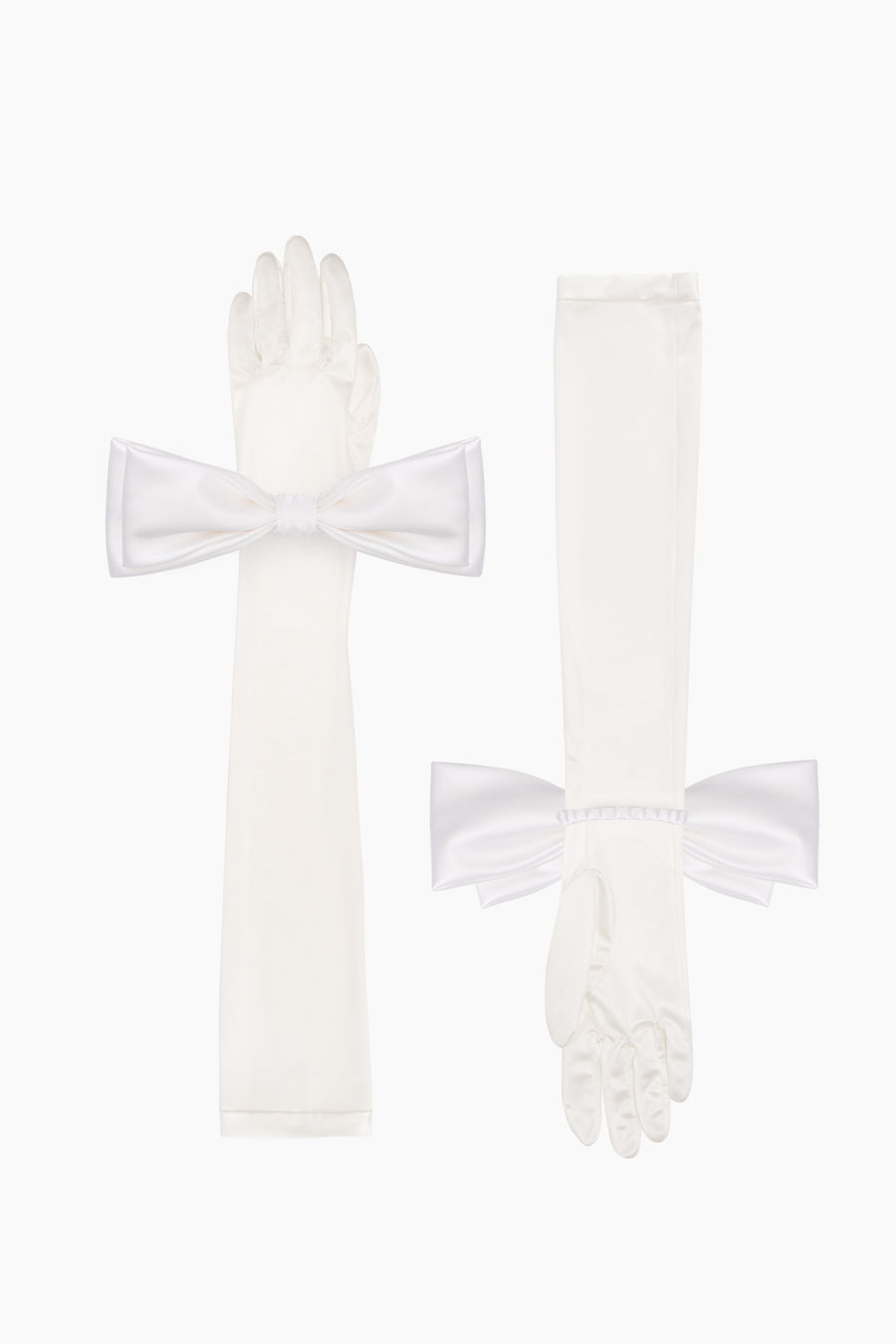 Zephir Stretch-jersey Gloves in White