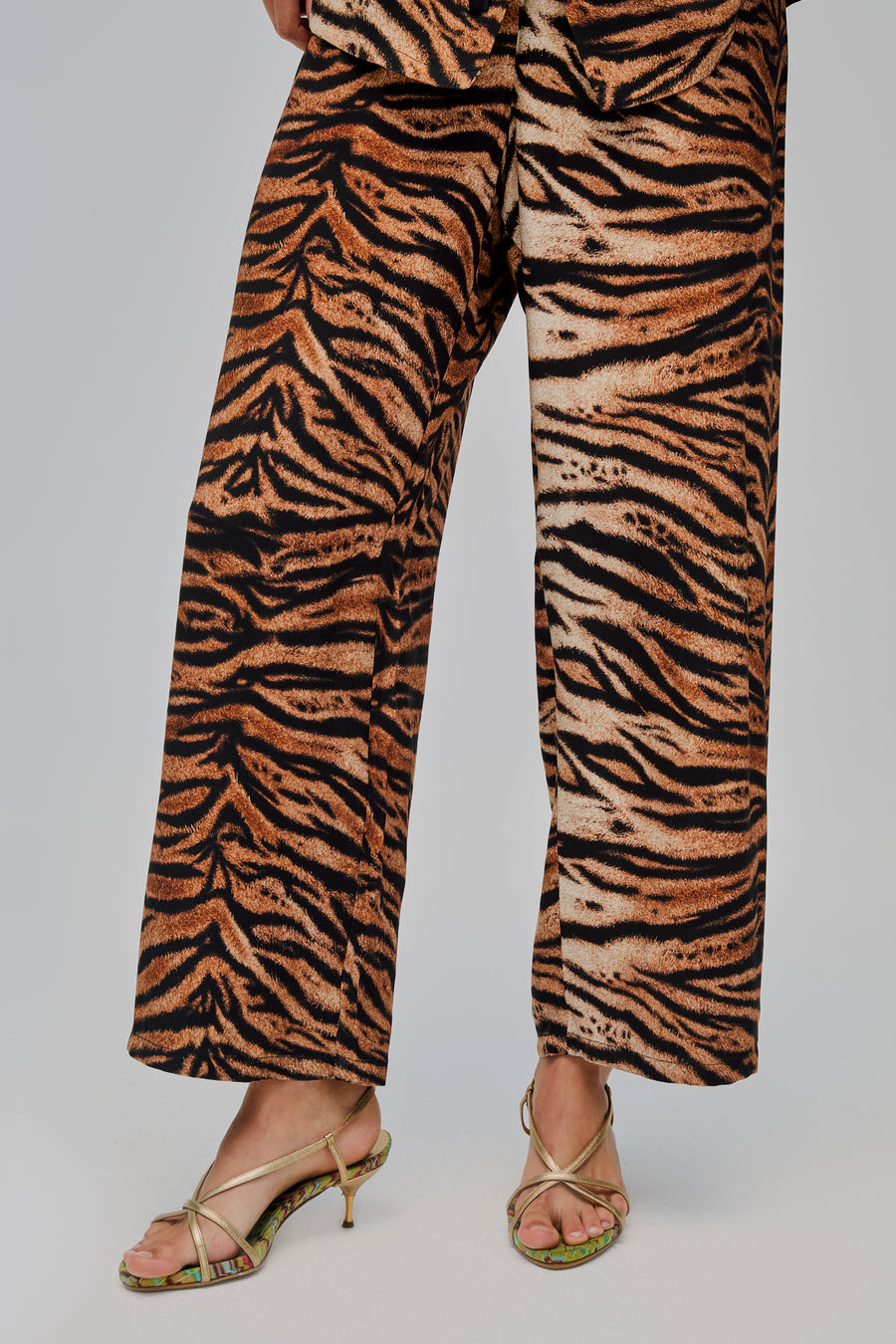 The Bow Pajama Set in Tiger