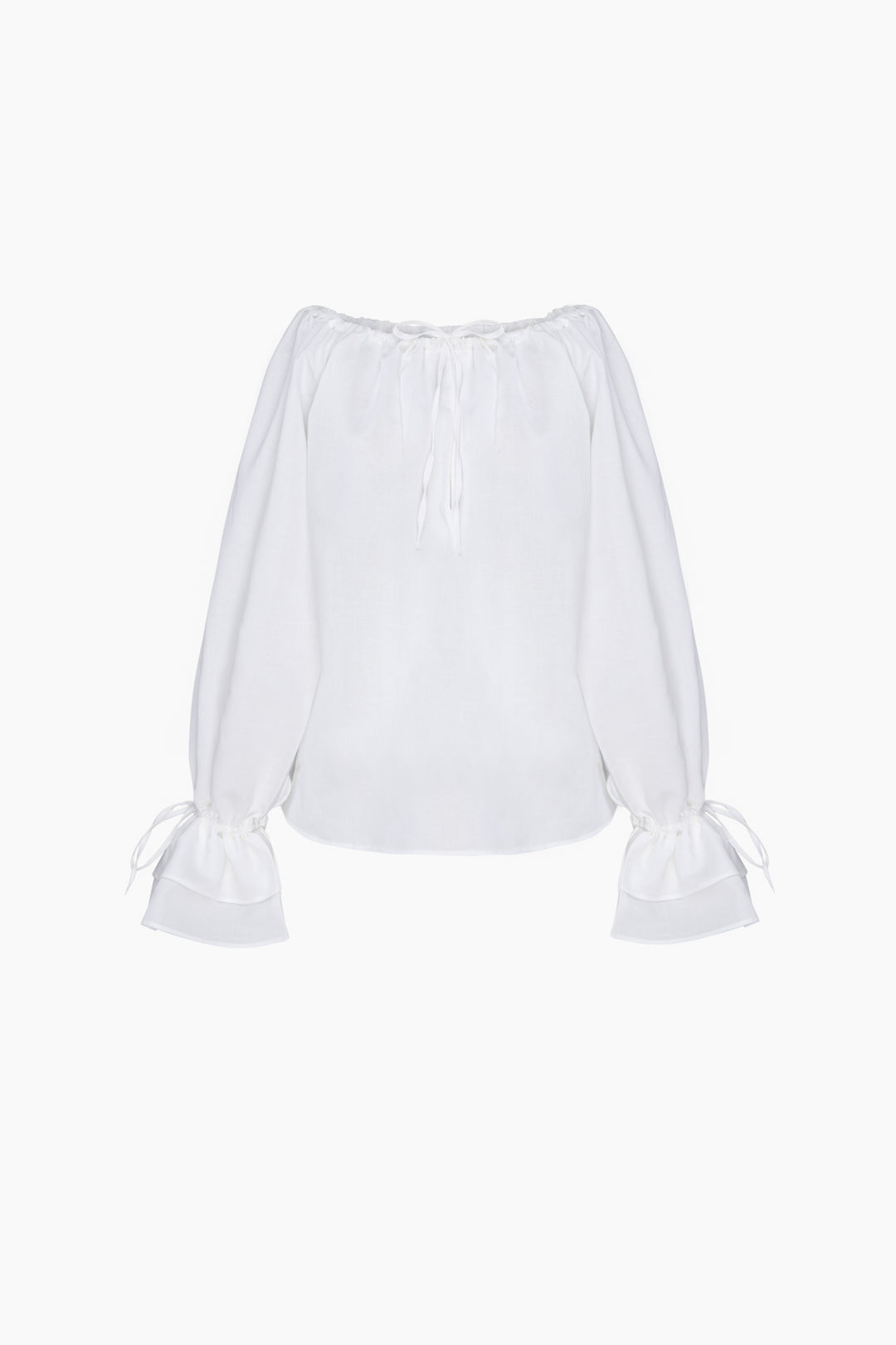 Cha-Cha Lounge Blouse in Milk