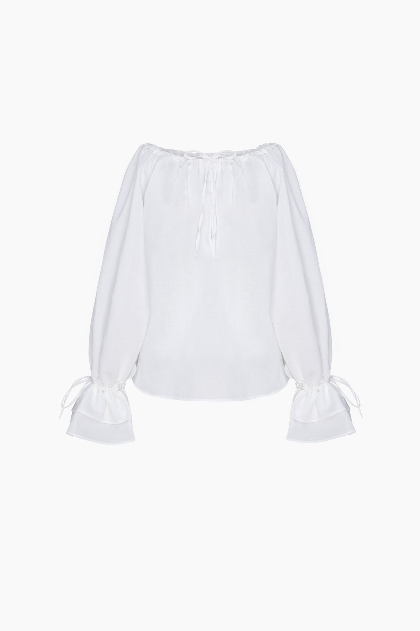 Cha-Cha Lounge Blouse in Milk