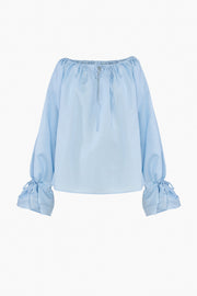 Cha-Cha Lounge Blouse in Blue