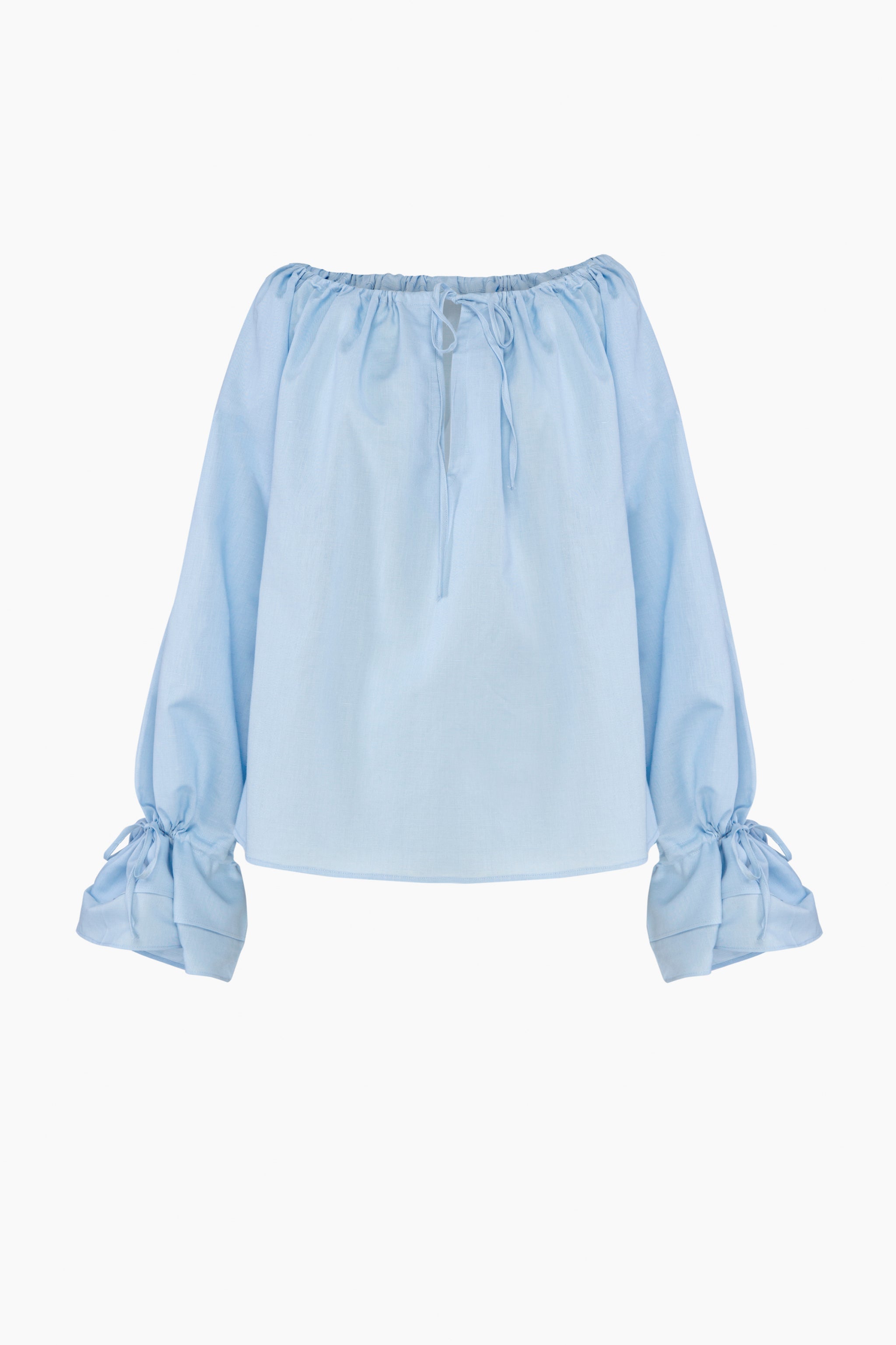 Cha-Cha Lounge Blouse in Blue