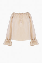 Cha-Cha Lounge Blouse in Beige