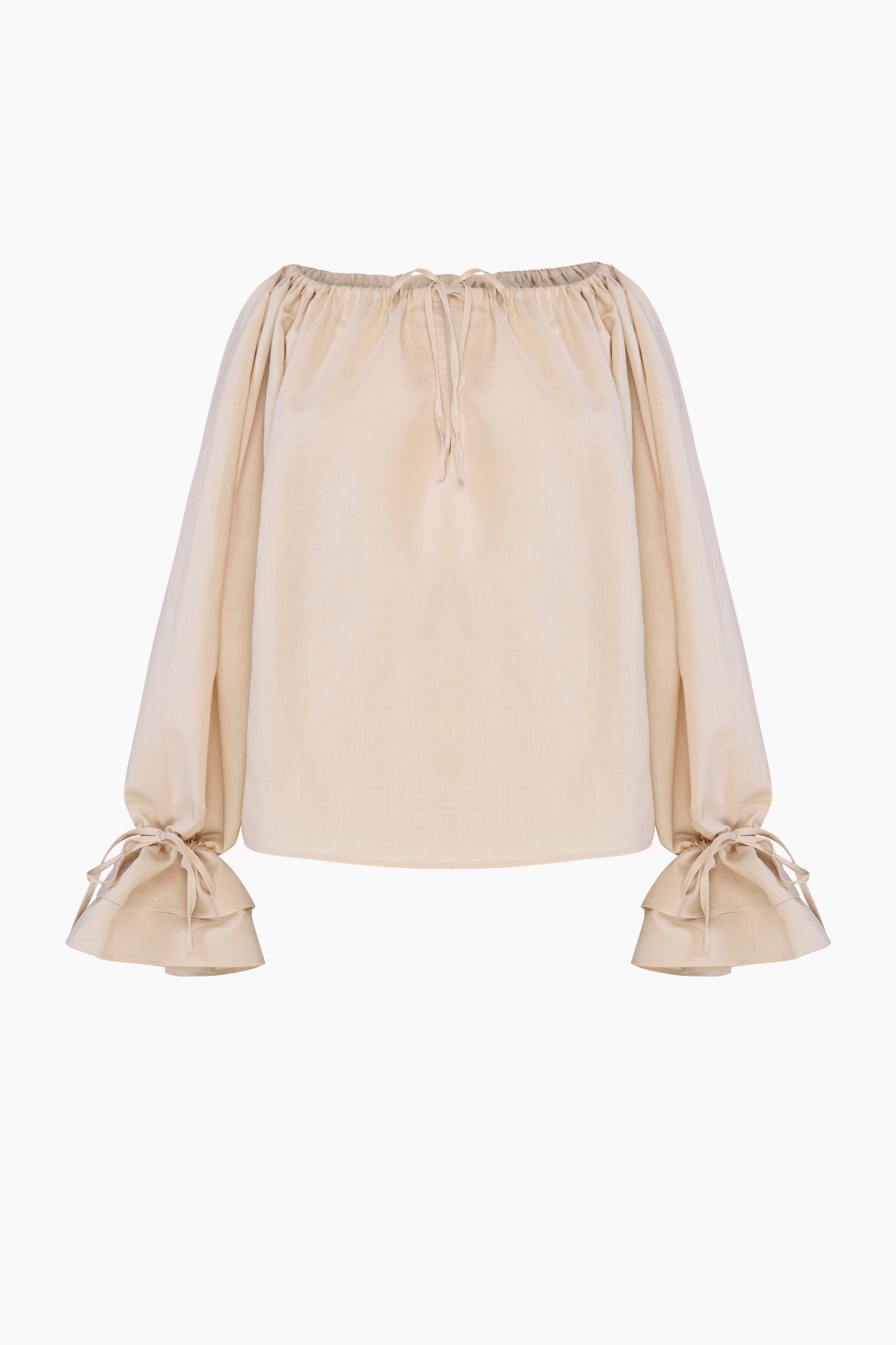 Cha-Cha Lounge Blouse in Beige