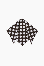 Cha-Cha Lounge Shorts with Headscarf in Black Polka Dot