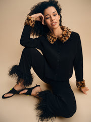 Carmela Knitted Cardigan in Black