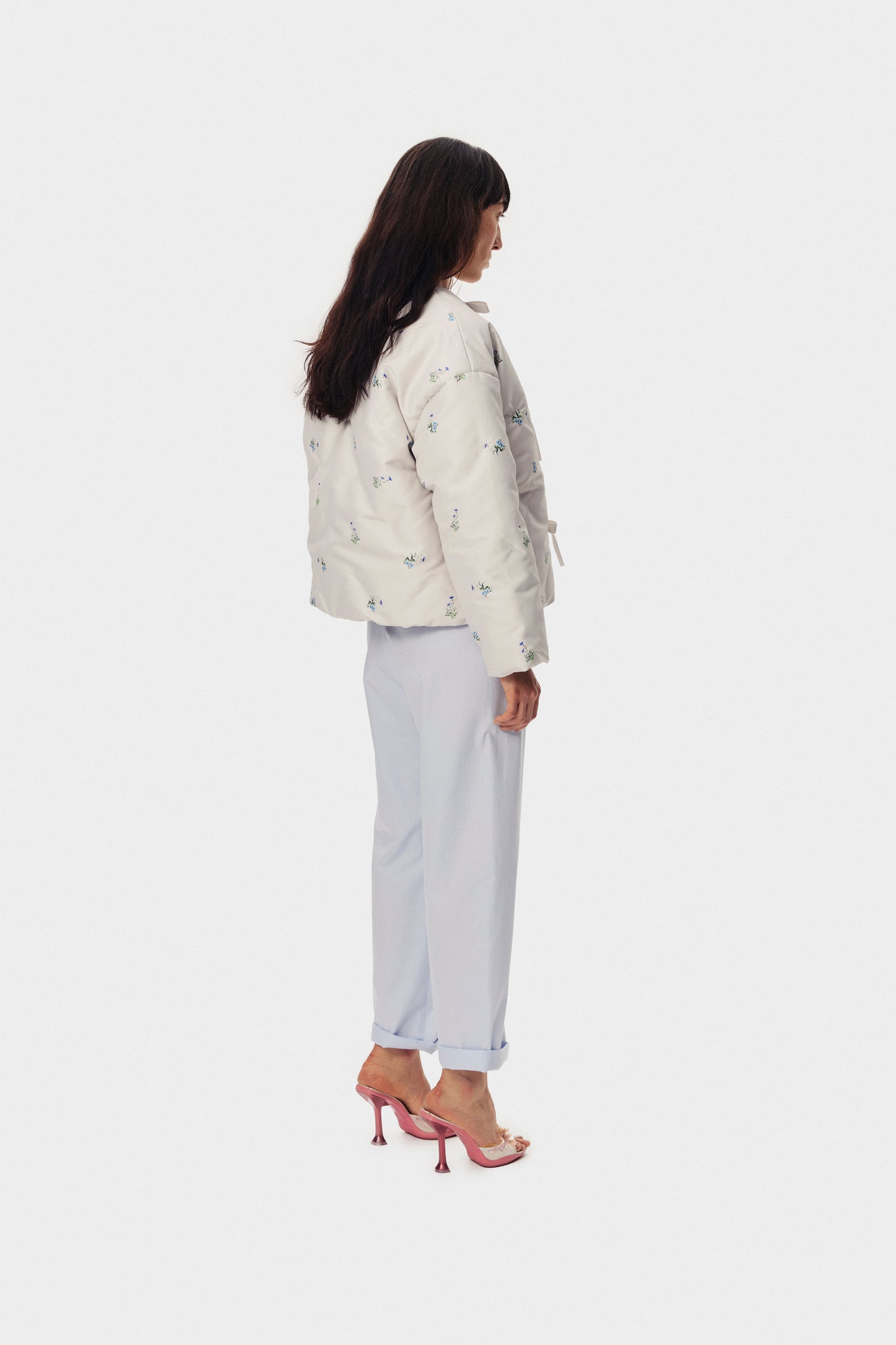 Ukiyo Puffer Jacket in Blossom Print