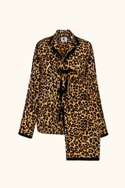 The Bow Pajama Set in Leopard Print