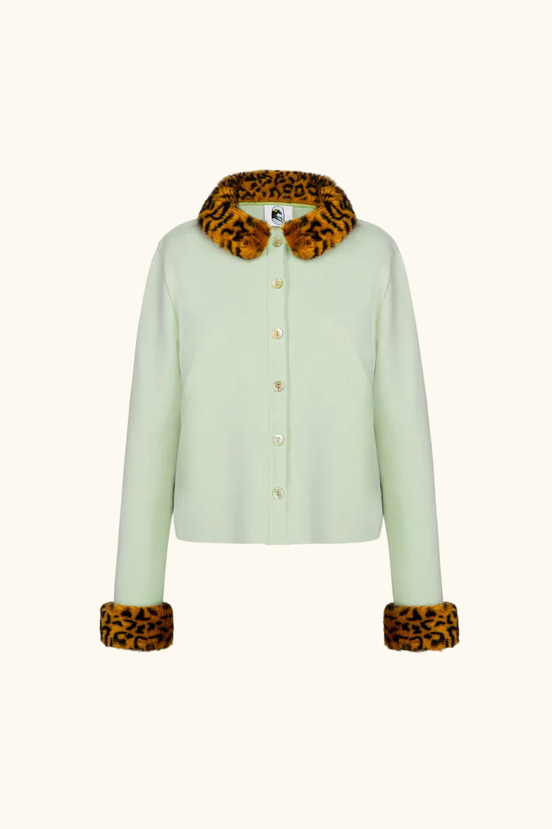 Carmela Knitted Cardigan in Mint