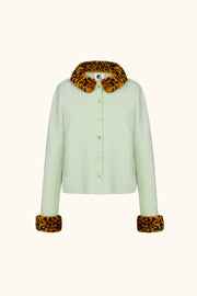 Carmela Knitted Cardigan in Mint