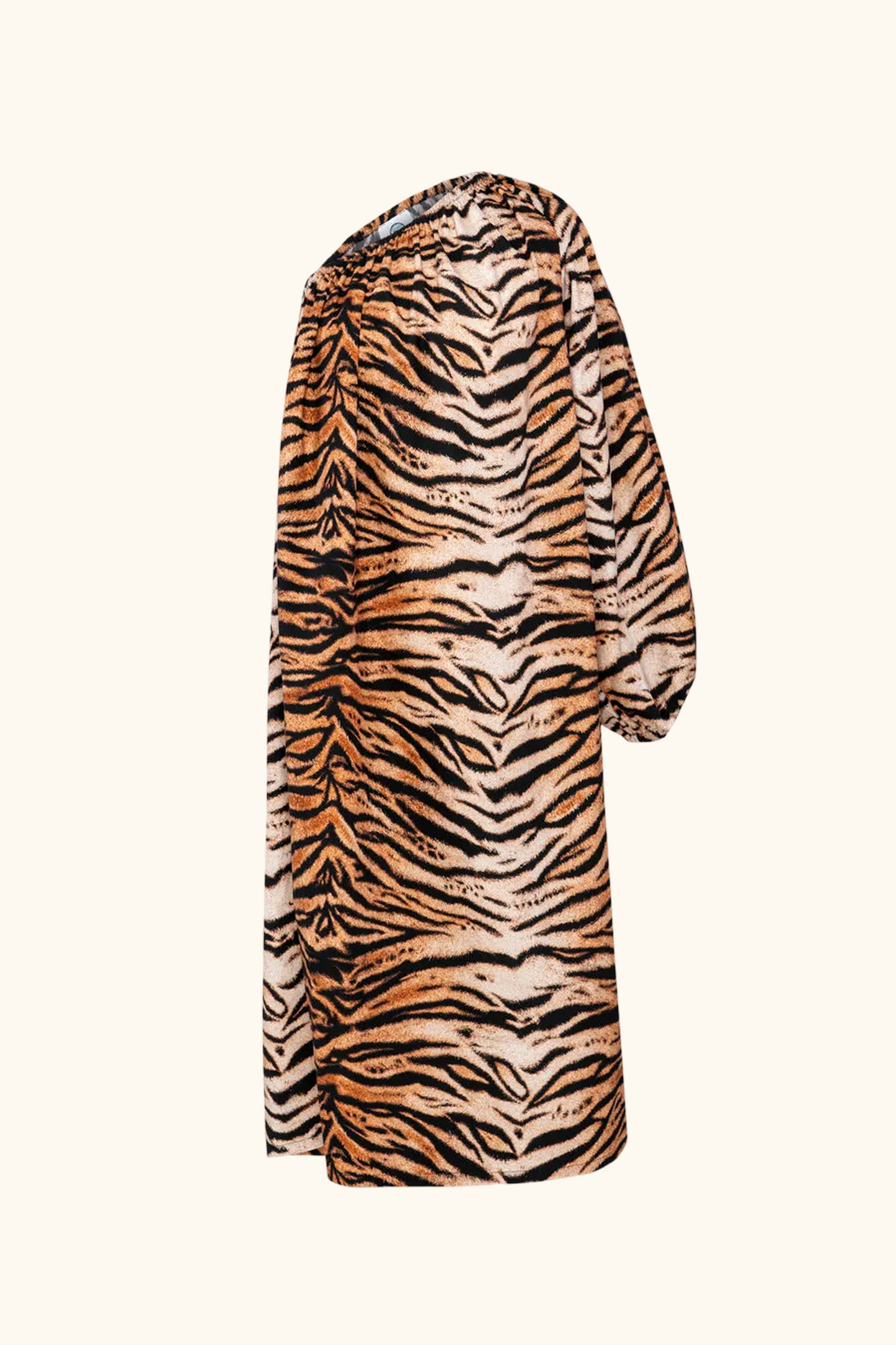Gaia Cotton Midi Dress in Tiger