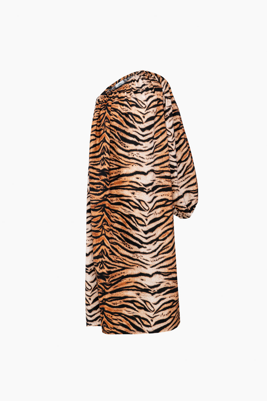 Gaia Cotton Midi Dress in Tiger