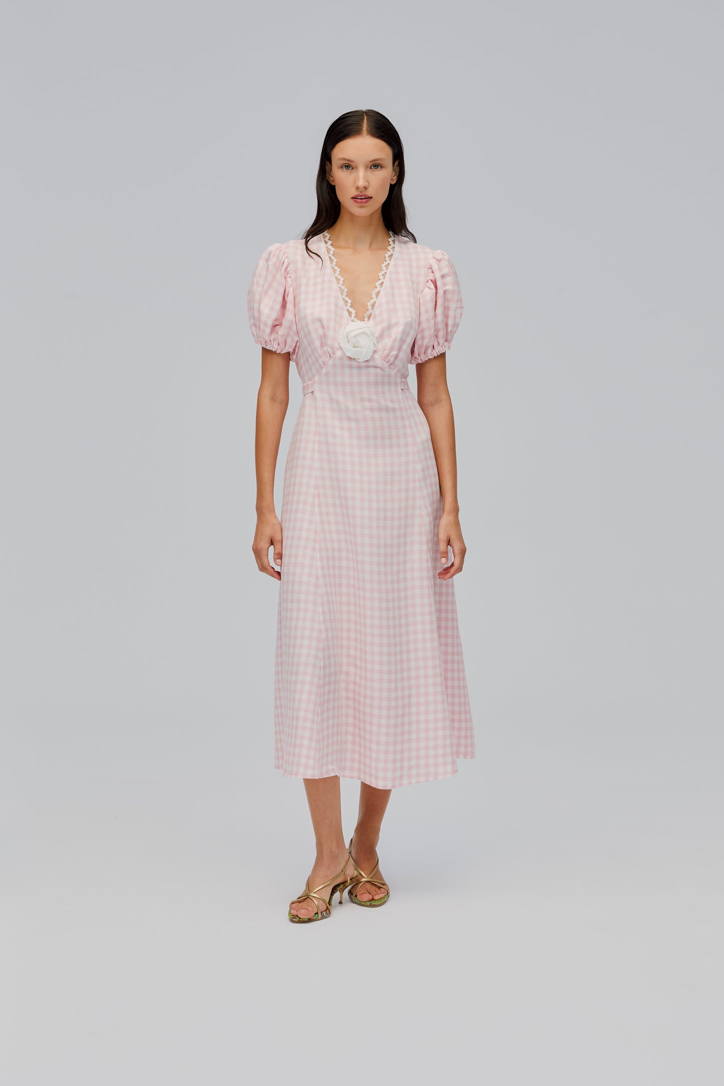 The Genus Rosa Dress in Pink Vichy