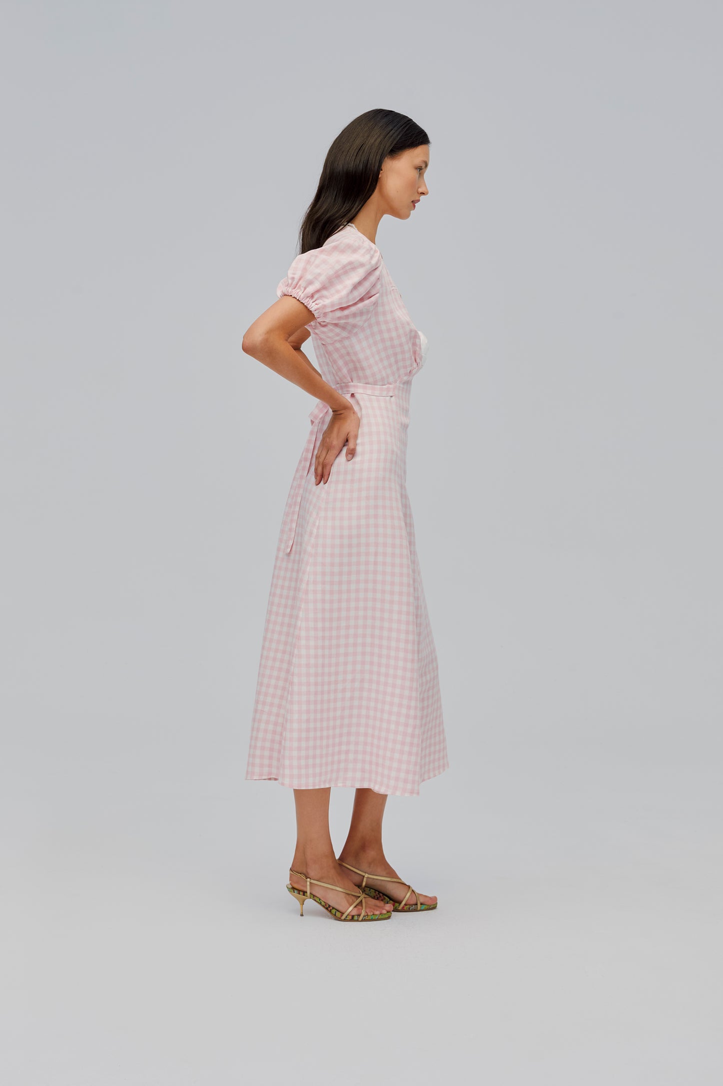 The Genus Rosa Dress in Pink Vichy