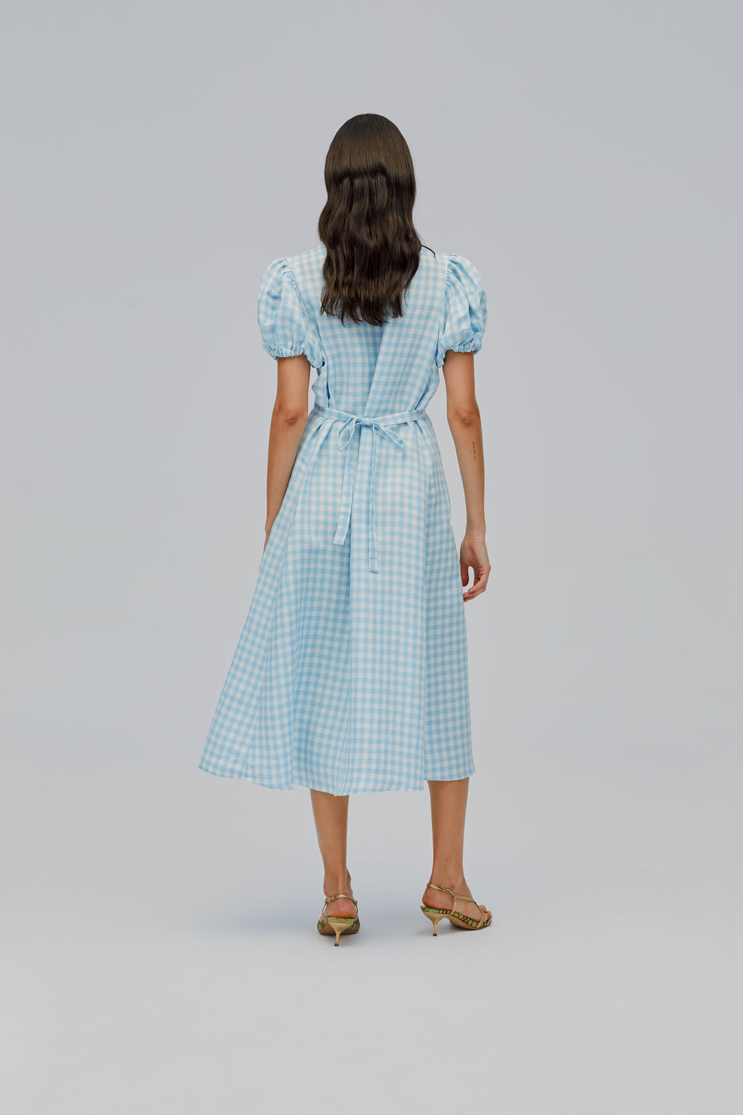 The Genus Rosa Dress in Blue Vichy