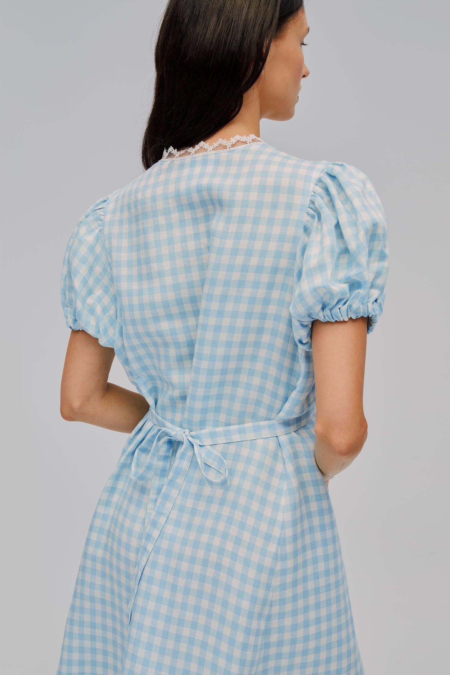 The Genus Rosa Dress in Blue Vichy