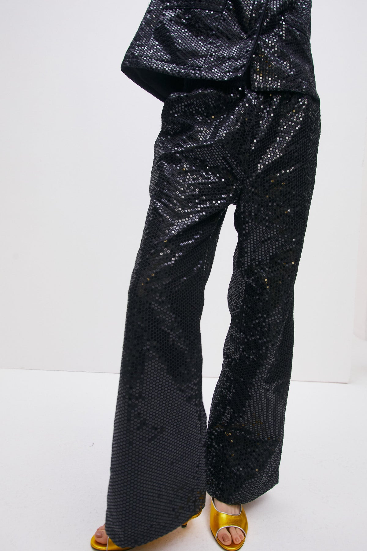 Supernova Sequined Pants in Black