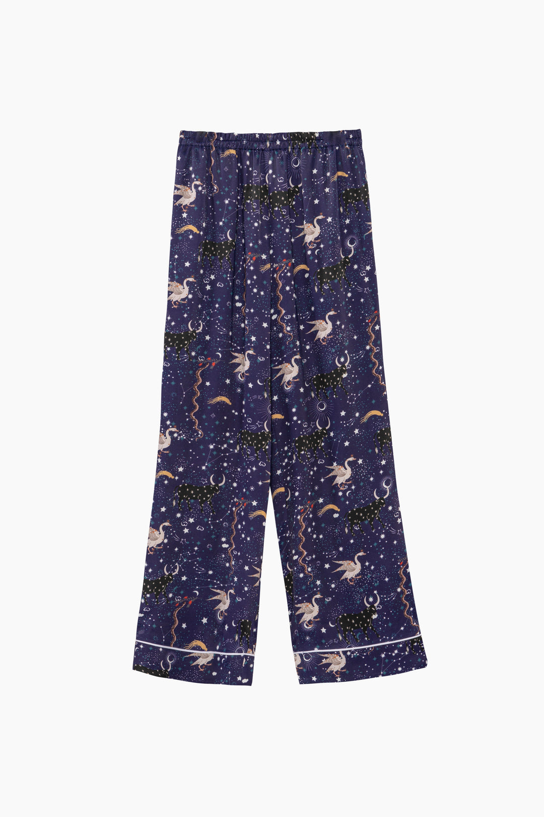 Pastelle Oversized Pants in Navy Mystic Print