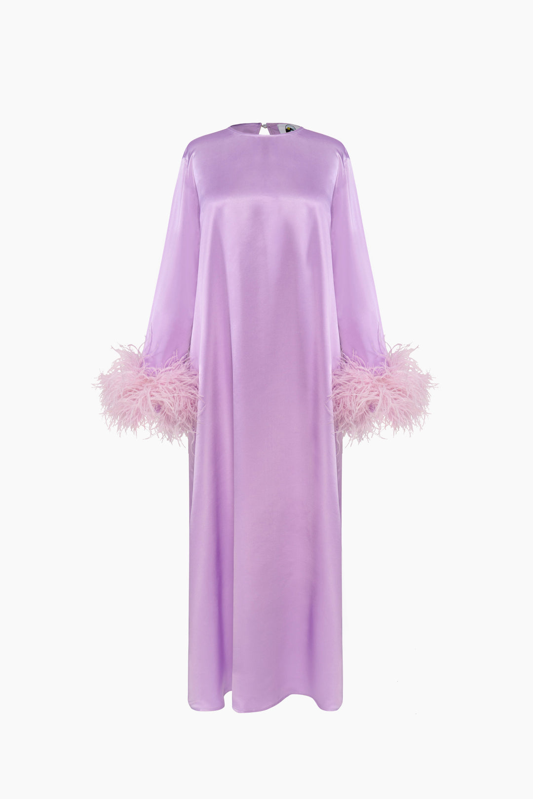 Suzi Maxi Dress with Detachable Feathers in Lavender