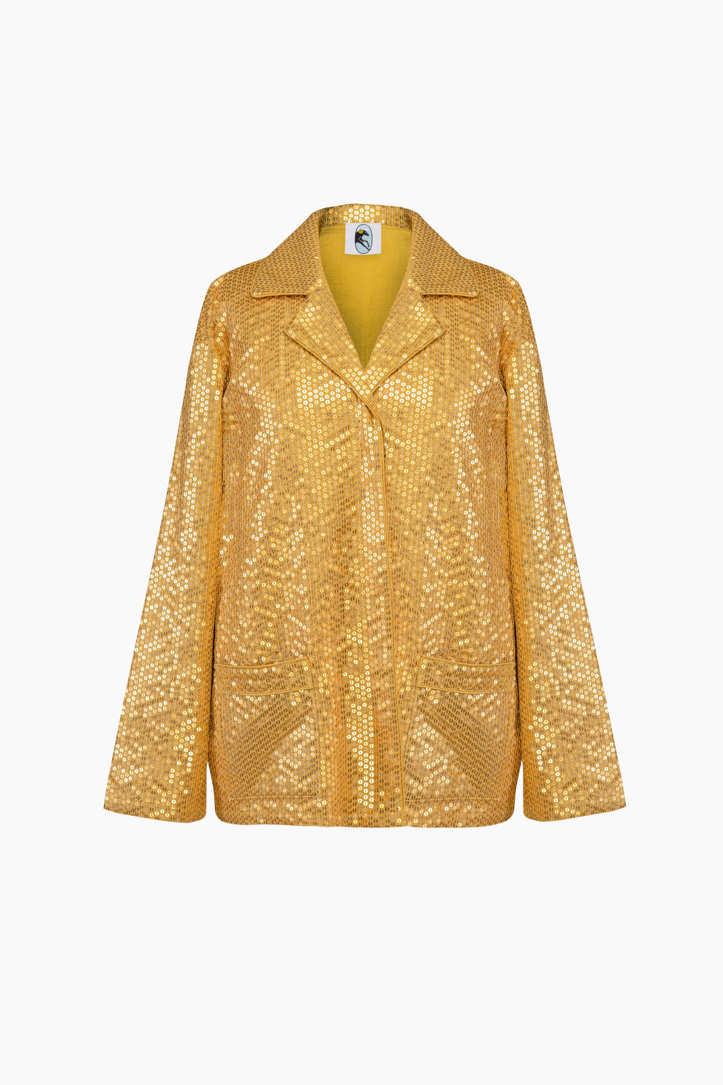 Supernova Sequined Shirt in Gold