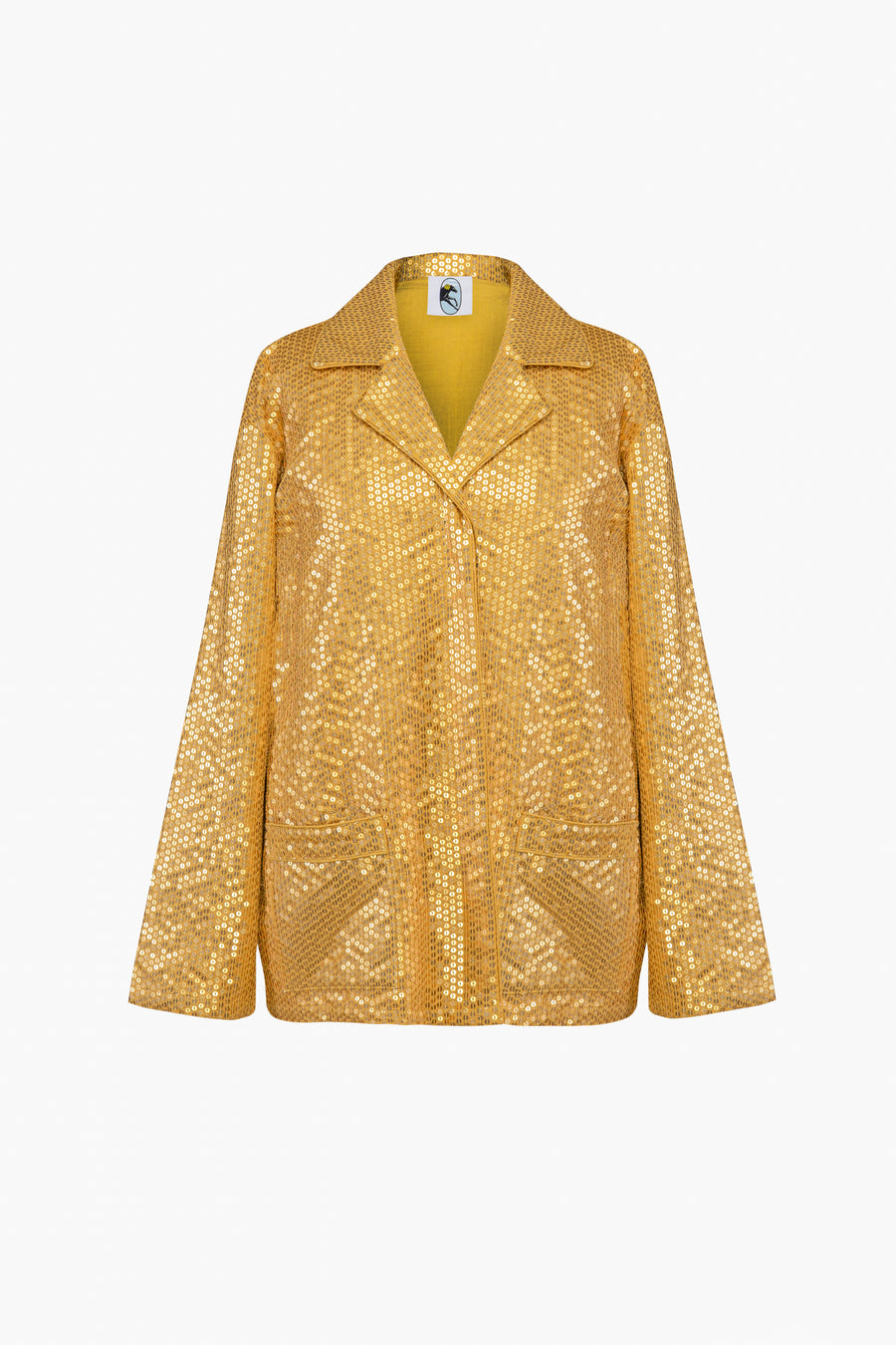 Supernova Sequined Shirt in Gold