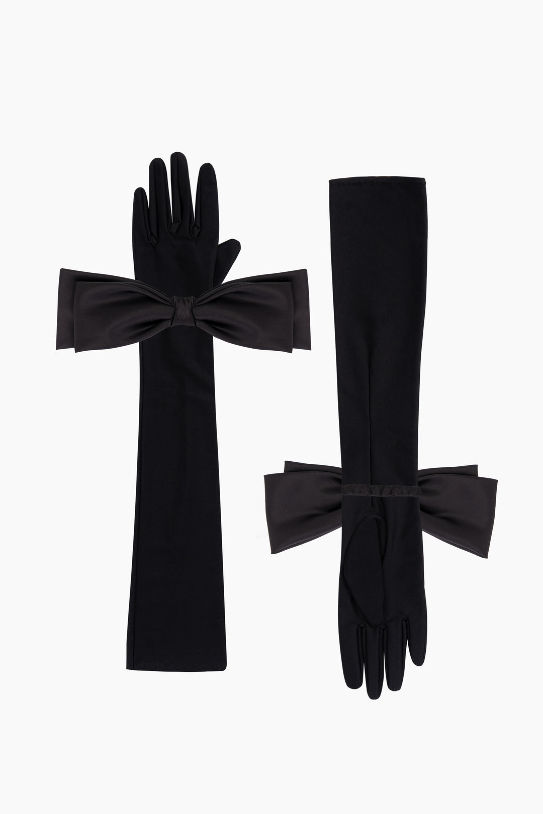 Zephir Stretch-jersey Gloves in Black