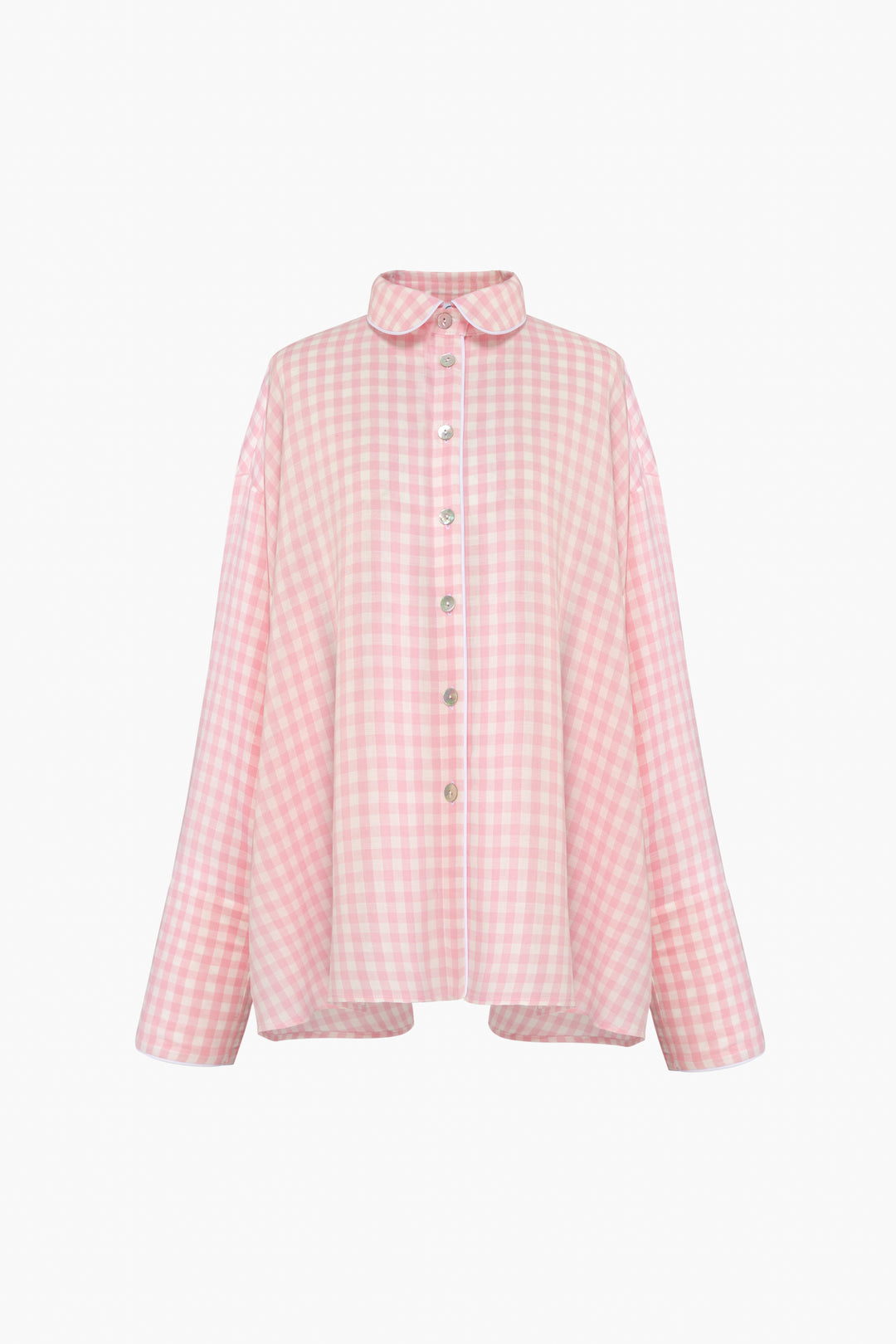 Pastelle Oversized Shirt in Pink Vichy