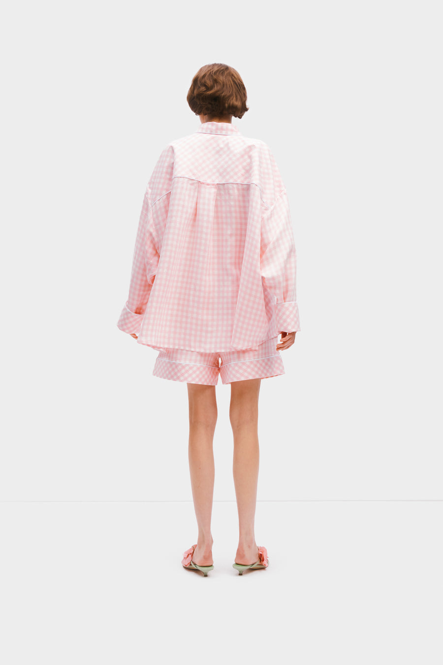 Pastelle Oversized Shirt in Pink Vichy