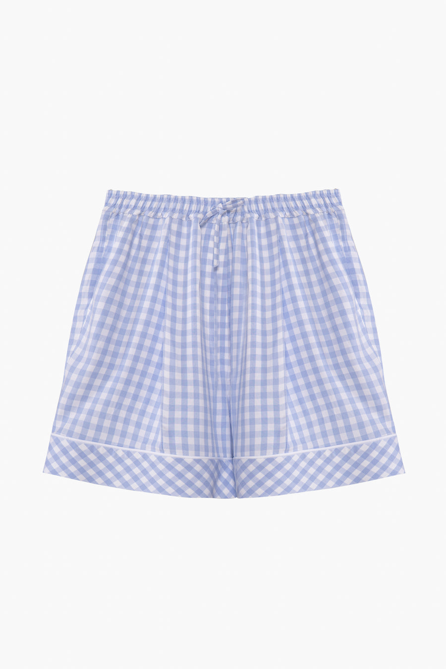 Pastelle Oversized Shorts in Blue Vichy