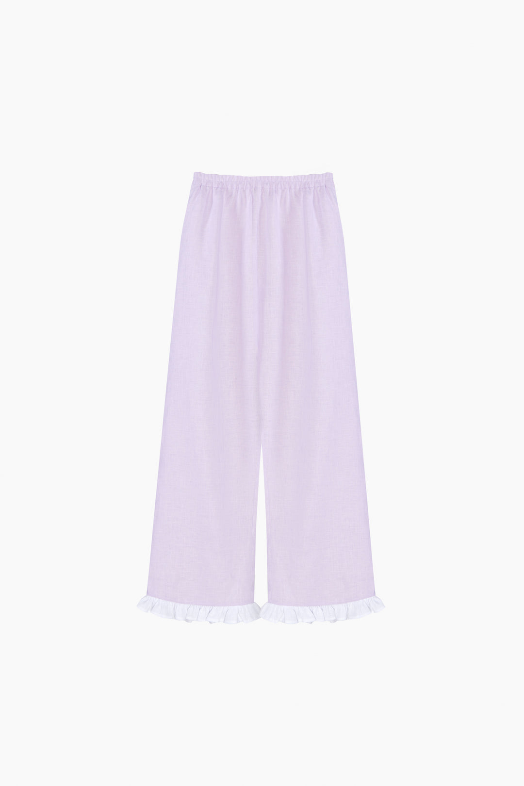 Puff Linen Lounge Pants in Lavender