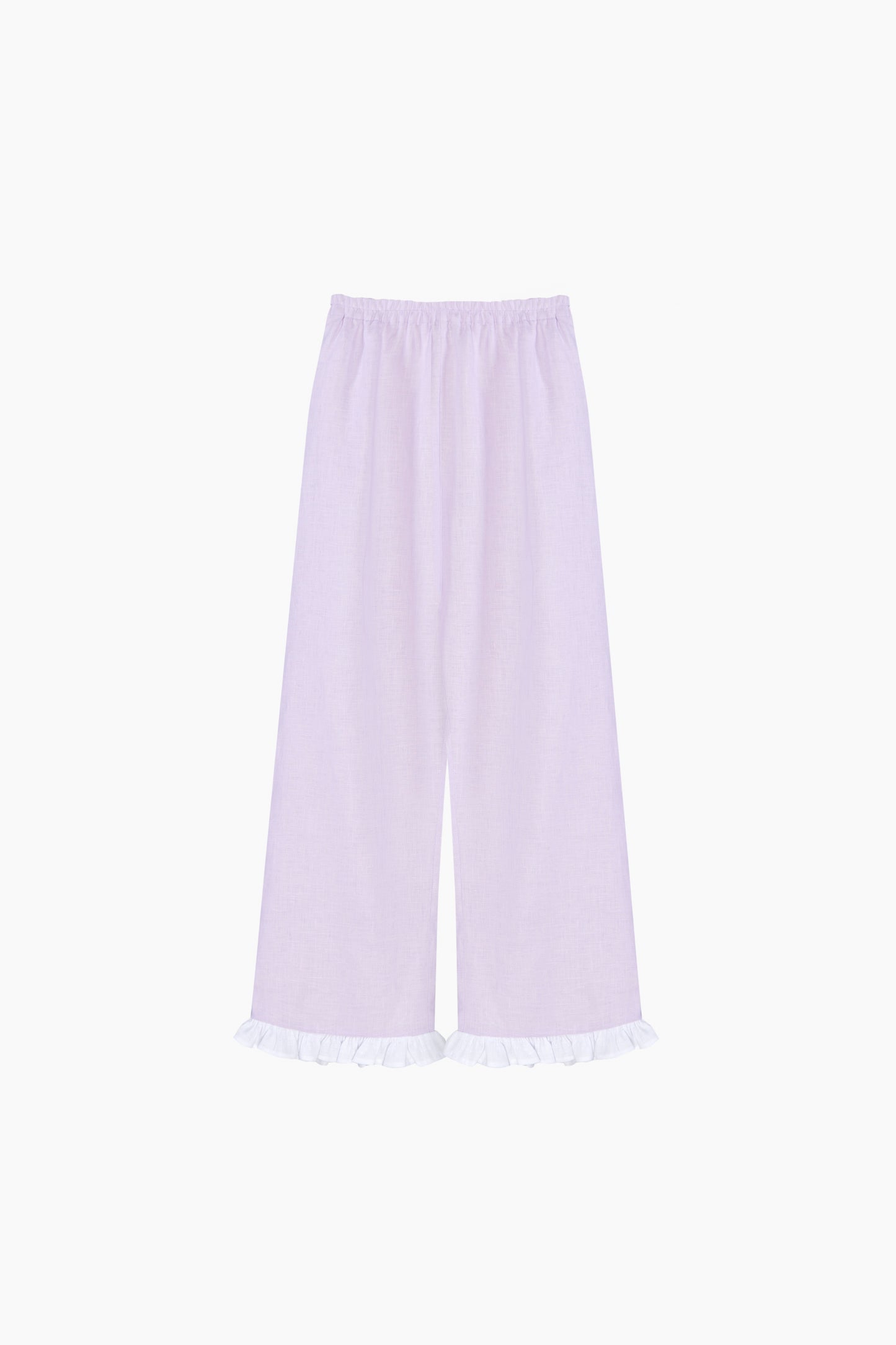 Puff Linen Lounge Pants in Lavender