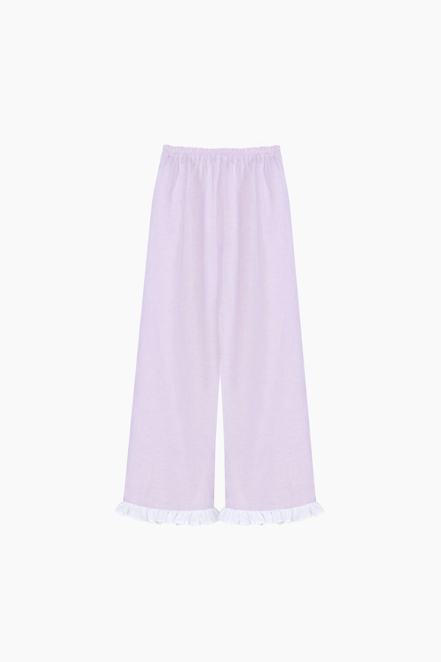 Puff Linen Lounge Pants in Lavender