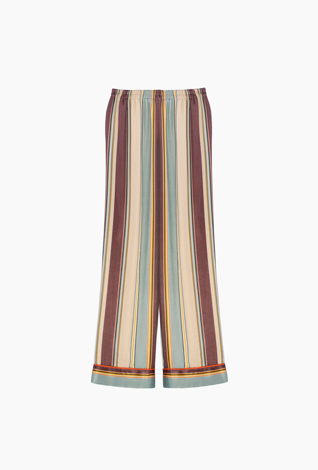 Pastelle Oversized Pants in Sage Stripes