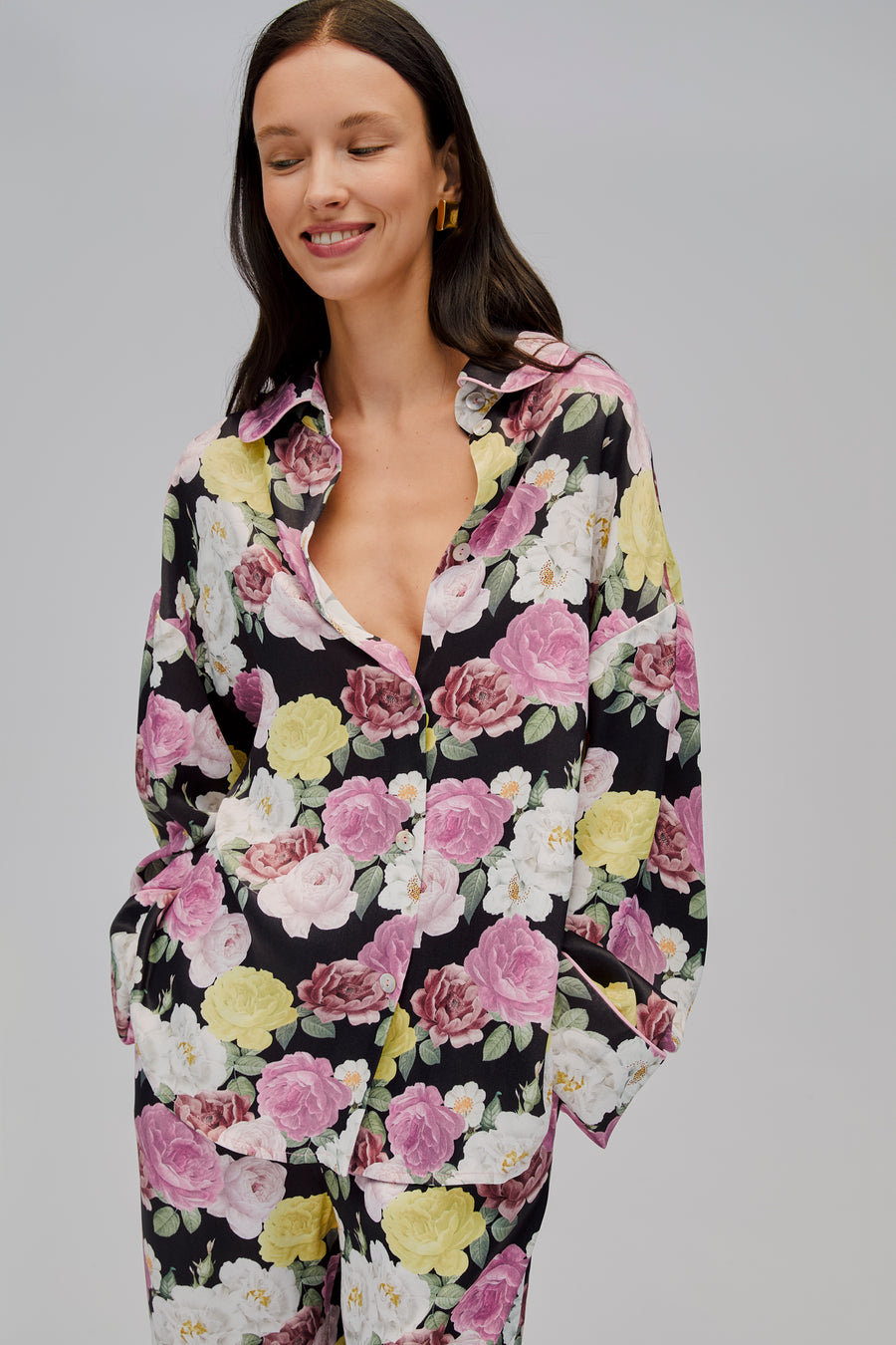 Pastelle Oversized Shirt in Bloom