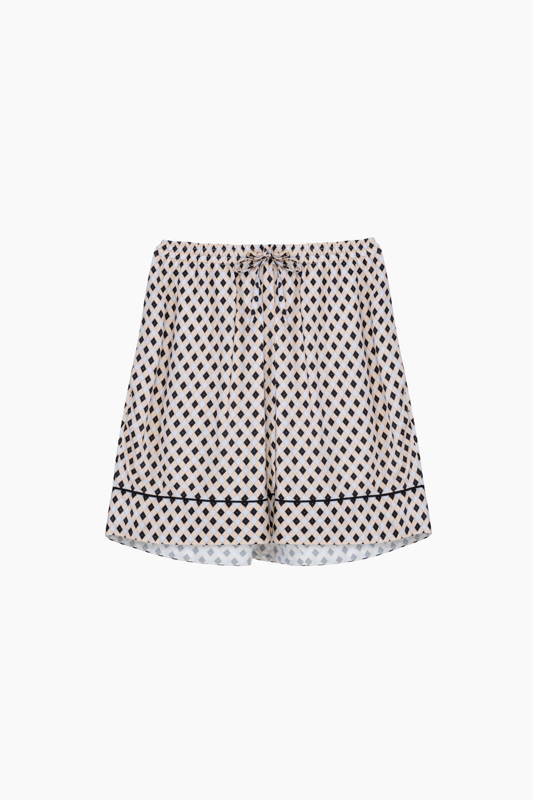 Pastelle Oversized Set with Shorts in Tie Print